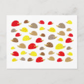 ハリネズミ ポストカード (正面)