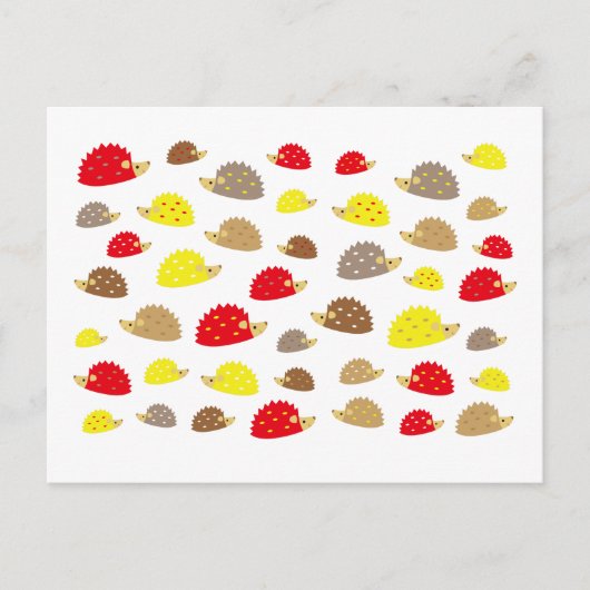 ハリネズミ ポストカード (正面)