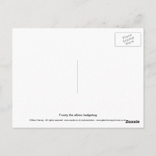 ハリネズミ ポストカード (裏面)