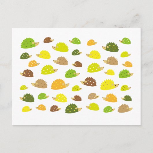 ハリネズミ ポストカード (正面)