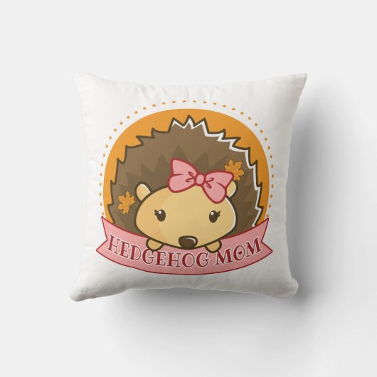 ハリネズミ・ママ クッション (裏面)