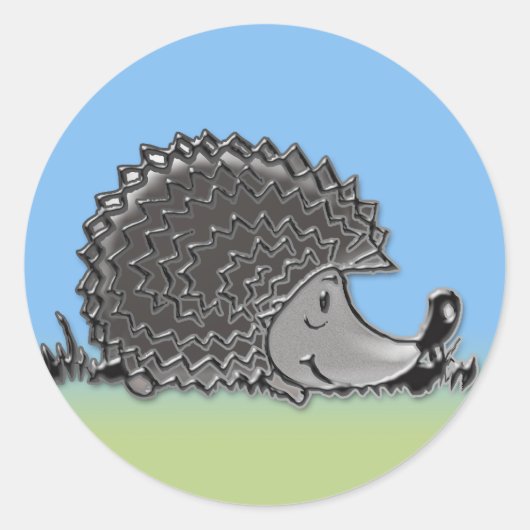 ハリネズミ ラウンドシール (正面)