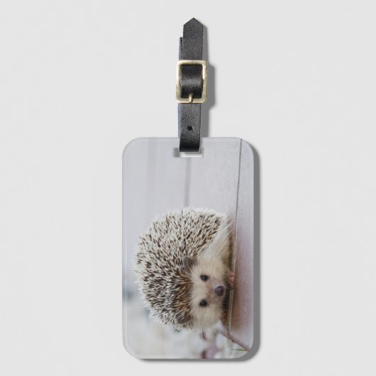 ハリネズミ ラゲッジタグ (正面縦)