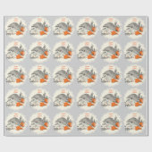 ハリネズミ ラッピングペーパー (フラット)