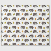 ハリネズミ ラッピングペーパー (フラット)