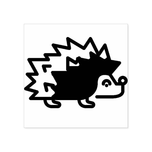 ハリネズミ ラバースタンプ (インプリント)