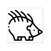 ハリネズミ ラバースタンプ (インプリント)
