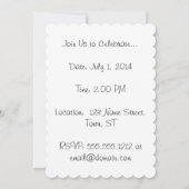 ハリネズミ 招待状 (裏面)