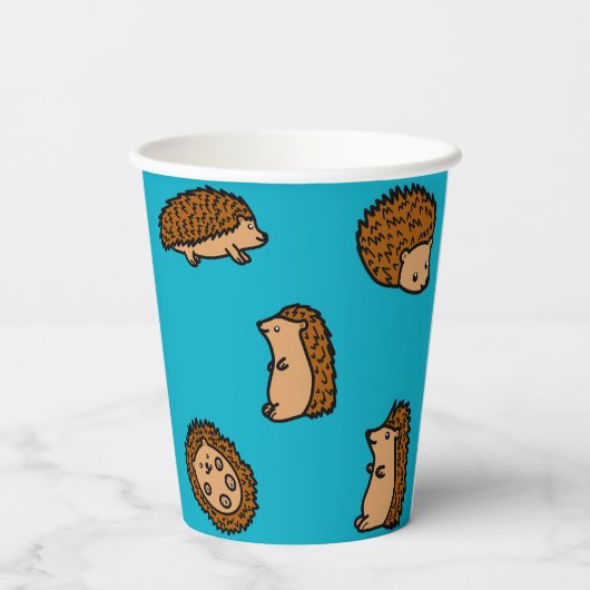 ハリネズミ 紙コップ (裏面)