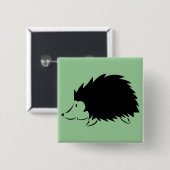 ハリネズミ 缶バッジ (正面&裏面)