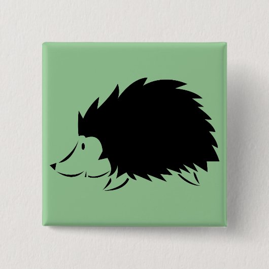 ハリネズミ 缶バッジ (正面)