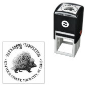 ハリネズミ#1 名前 返送先住所 セルフインキングスタンプ (インサイチュ)