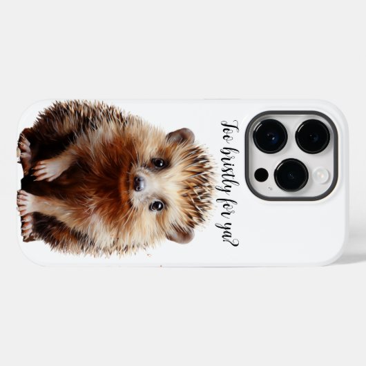 ハリネズミ Case-Mate iPhoneケース (裏面 (横))