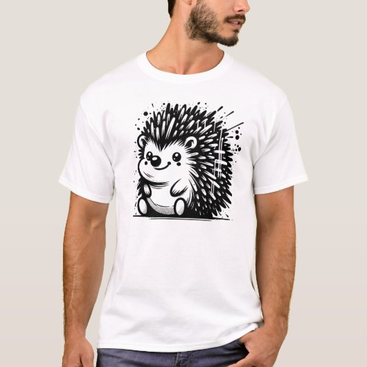 ハリネズミ Tシャツ (正面)