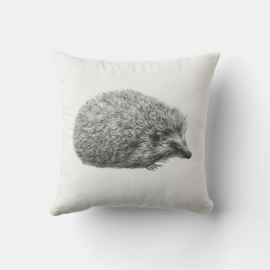 「ハリネズミDrawing クッション (裏面)