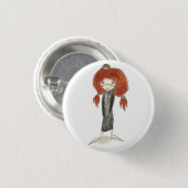 ハリネズミPin 缶バッジ (正面&裏面)