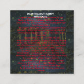 ハリバイ・カムプキャプテン・ダンのプロローグ エンクロージャーカード (裏面)