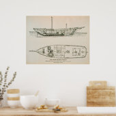 ハリバイ・スクーナーのポスター ポスター (キッチン)