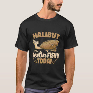 ハリバーブフィッシュ今日フラットフィッシュサルタフィッシュハリブ Tシャツ