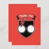 ハリパーソナライズされたー・ポッター™ありがとう ポストカード (正面/裏面)