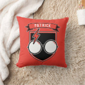 ハリパーソナライズされたー・ポッター™バッジ クッション (ブランケット)