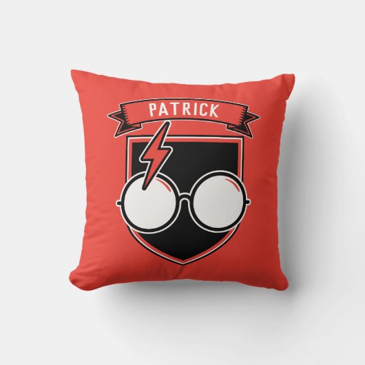 ハリパーソナライズされたー・ポッター™バッジ クッション (正面)