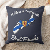 ハリファクスとダートマスの親友ノバスコシア クッション (ブランケット)