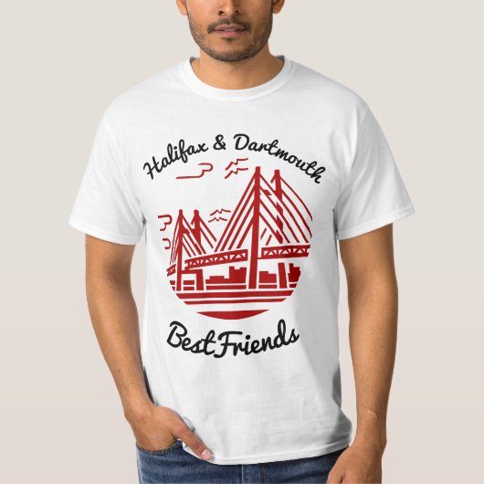ハリファックスとダートマスBestfriendsノバスコシア Tシャツ (正面)