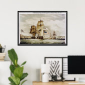 ハリファックスのHMSシャノンとUSSチェサピーク ポスター (ホームオフィス)