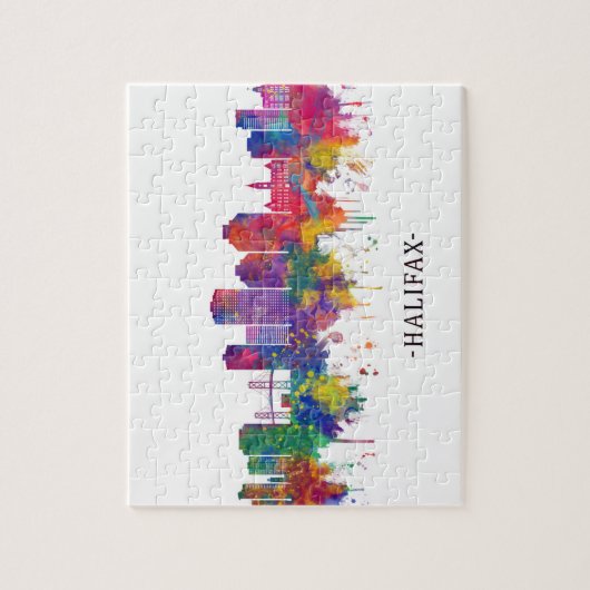ハリファックスカナダスカイライン ジグソーパズル (縦)