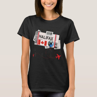 ハリファックスガールハリファックスボーディングパスハリファックス Tシャツ