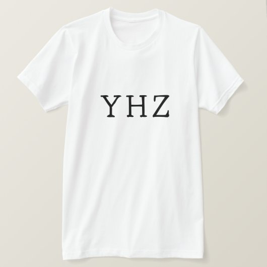 ハリファックススタンフィ国際的ールド空港YHZシャツ Tシャツ (デザイン正面)