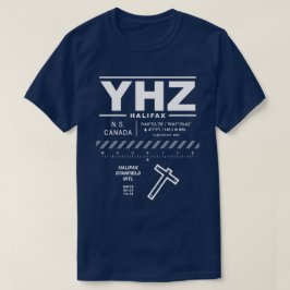 ハリファックススタ国際的ンフィールド空港YHZ Tシャツ
