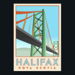 ハリファックスデコポスター ポスター<br><div class="desc">東祝岸はハリファックスの最も認識可能なランドマークの一つのこのデコ様式のポスターと一緒に。</div>