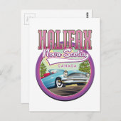 ハリファックスノバスコシア旅行ロゴ ポストカード (正面/裏面)