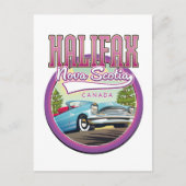 ハリファックスノバスコシア旅行ロゴ ポストカード (正面)