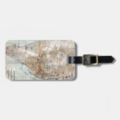 ハリファックスノバスコシア(1890年)のヴィンテージの地図 ラゲッジタグ (正面横)