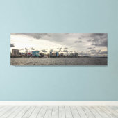 ハリファックスハーバースカイライン キャンバスプリント (インサイチュ (ウッドフロア))