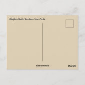 ハリファックスパブリックガーデンズノバスコシア葉書 ポストカード (裏面)