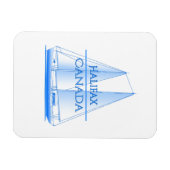 ハリファックス沿岸航海のセーリングセーラー マグネット (横)