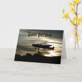 ハリファックス離陸1943年 カード (黄色い花)