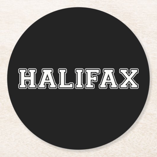 ハリファックス ラウンドペーパーコースター (正面)