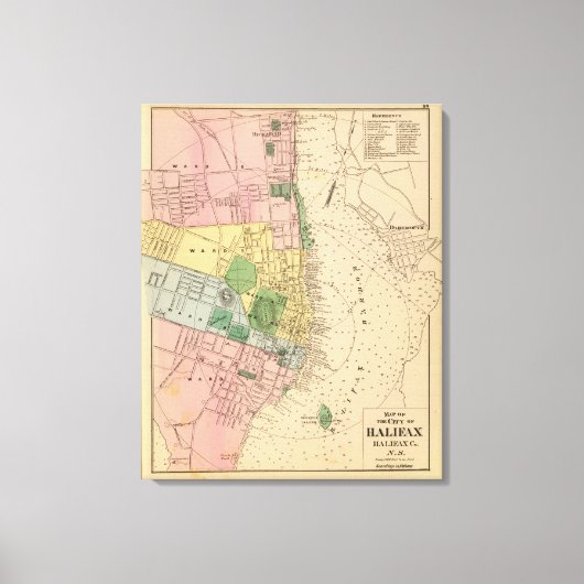 ハリファックス、NS キャンバスプリント (正面)