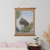 ハリブト 吊り下げ型タペストリー (寝室)