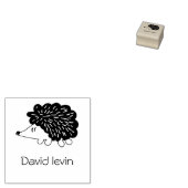 ハリホッグかわいいかわいい名前をカスタムするウッドアートスタンプ ラバースタンプ (押印)