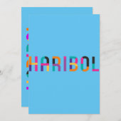 ハリボール ニタイ ガウア 招待状 (正面/裏面)