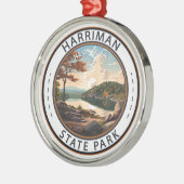 ハリマン州パークニューヨークバッジ メタルオーナメント (左)