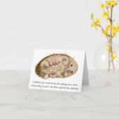 ハリモグラの母の日カード カード (黄色い花)