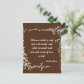 ハリル・ジブラン・ブラウンと言う ポストカード (スタンド正面)