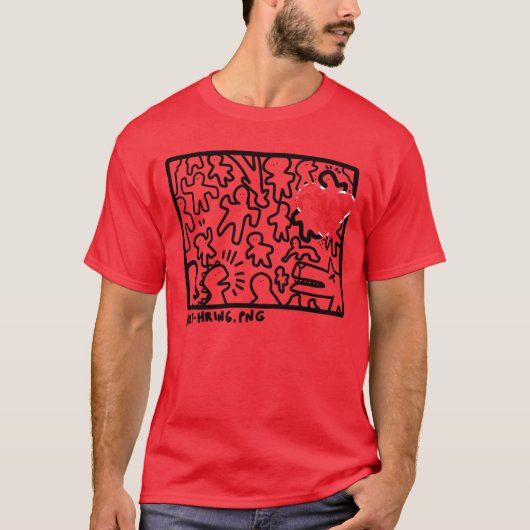 ハリングじゃないよ 面白い Tシャツ (正面)